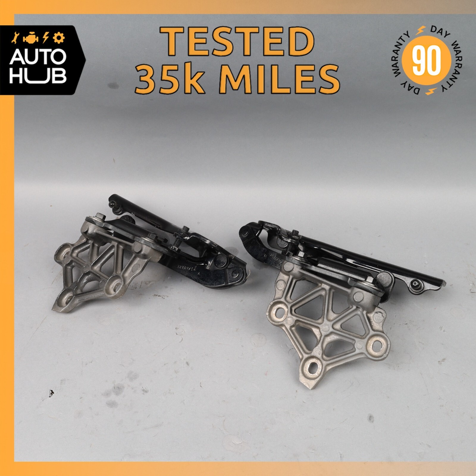 13-16 Aston Martin DB9 Hood Hinge Bracket Left & Right Set DG4316A681AA OEM 35k