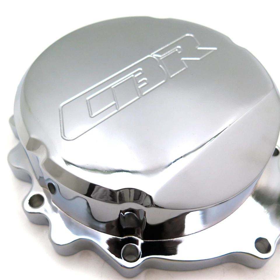Cubierta del estator del motor "CBR" para Honda CBR600RR / CBR600RA 2009-2024 cromada izquierda Foto 4 de 4