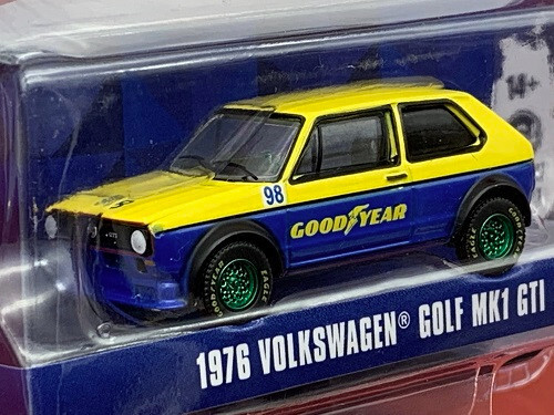 VW Golf Mk1 GTI GOOD YEAR im Maßstab 1:64 Rarität GREEN MACHINE Greenlight NEU - Picture 1 of 5