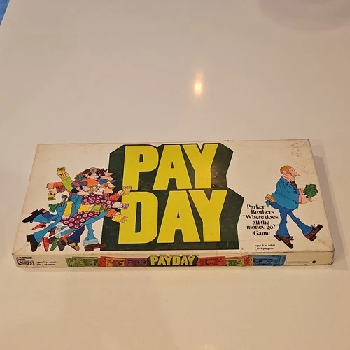 1975 Parker Brothers Pay Day Vintage Board Game Money Theme 2-6 Players Complete