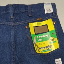 NEW Wrangler Cowboy Cut Slim Fit 936 Dark Wash Mens Jeans Size 34