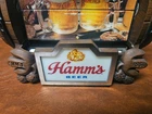 Vintage 1960s Hamm’s Beer Flipper Barrel Motion Sign Lighted Version Working
