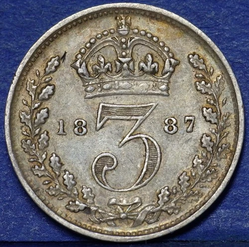 1887 Victoria Threepence — photo from another recent sale