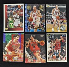 Upper Deck Fleer Topps Toni Kukoc Chicago Bulls NBA Card Lot of 6 - 1995-97