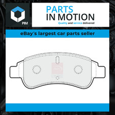 Brake Pads Set fits PEUGEOT 207 WK Front 1.4 1.4D 1.6D 06 to 15 1611293980 New