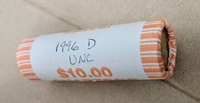 UNC Roll of 1996-D Washington Quarters - Uncirculated