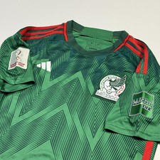 Adidas Mexico National Team Jersey Mens Medium Green FIFA World Cup 2022 Soccer