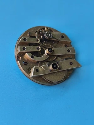 Ancien mouvement montre gousset vintage pour pièces, mécanique, collection - Photo 1/2