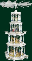 Geburt Christi Tischpyramide Pyramide Seiffen Volkskunst Erzgebirge NEU 01474