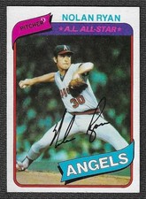 1980 - TOPPS - #580 - NOLAN RYAN - HOF - 5714K - MID GRADE - VGEX-EX - C4/5?
