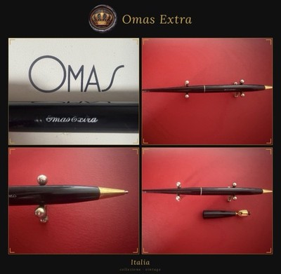 OMAS Extra Kugelschreiber Für Schreibtisch Goldener Ring Vintage 1970 L