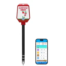 Soil pH Meter Smart Soil Moisture Meter with App Control Digital Soil Test Ki...