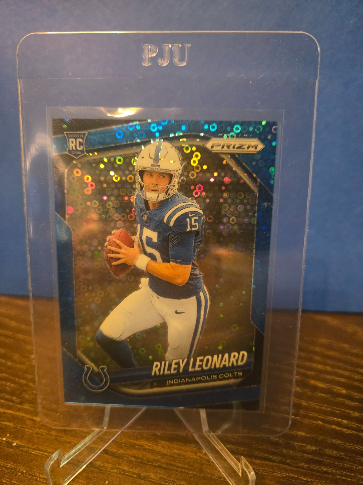 2025 Panini Prizm - Rookies Riley Leonard #342 No Huddle Blue Prizm /125 (RC)