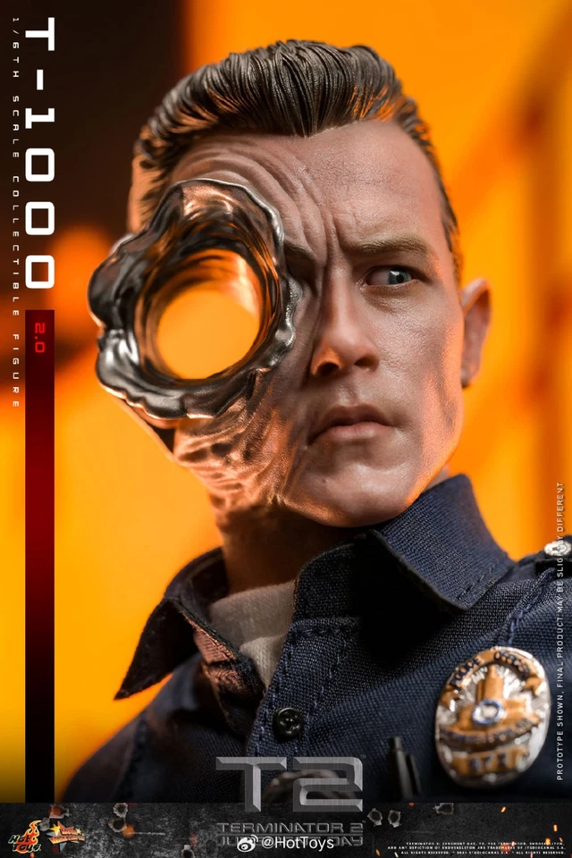 HT Hot Toys Terminator 2 Judgment Day T2 T-1000 2.0 MMS774 1/6 Action Figure - Imagem 2 de 4