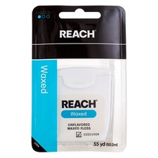 4 Pack Reach Unflavored Waxed Dental Floss