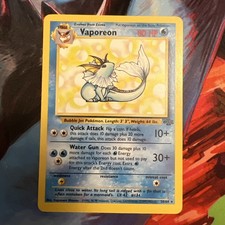 Vaporeon 28/64 Jungle Regular Vintage WOTC Pokemon Card