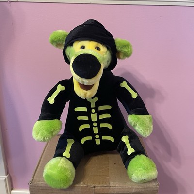 Disney store Winnie the Pooh skeleton Tigger Halloween plush  goth emo toy