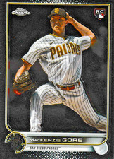 2022 TOPPS CHROME UPDATE / MACKENZIE GORE ROOKIE CARD