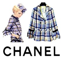 Chanel 2009 White Pink Tweed Black Jacket 34 36 38 2 4 6 Vintage Shirt Top S M