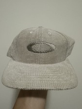 VTG OAKLEY Genuine Software O Corduroy Snap Back Adjustable Hat OSFA Tan beige