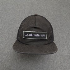 Quiksilver Hat OSFA Y2K Trucker Mesh Back Adjustable 110 Flexfit Tech Faded READ