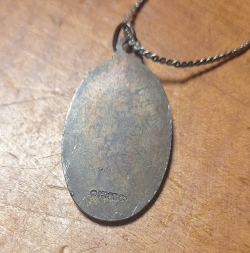 M.De Jean. Colgante de plata de ley St.Christopher Lg Foto 2 de 4