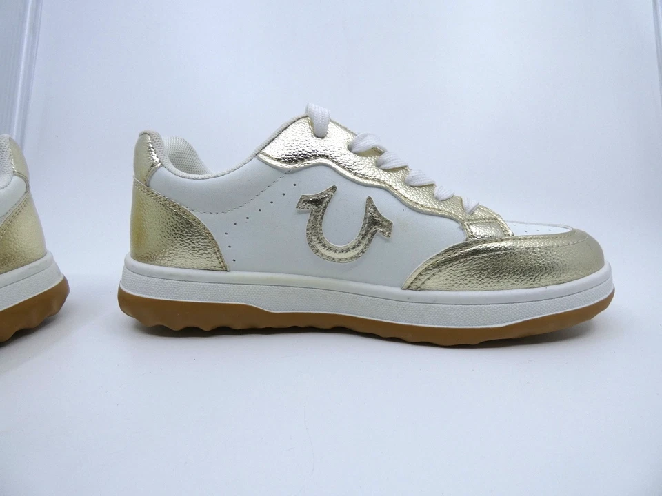 True Religion Women's Karlie Court White/Gold Sneaker Sz 8 M - Image 4 of 4