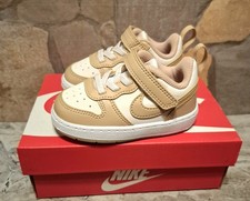 Nike Court Borough Low NB TD NEW SIZE 5c Shoes Phantom Linen White IQ2723-001