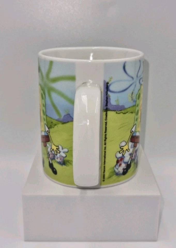 Spongebob Schwammkopf Tasse 4" Keramik Downpace Kaffeetasse Yahoooo! Viacom 2003 - Bild 4 von 4