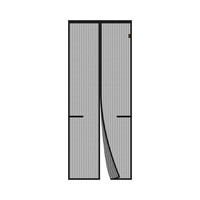 Fliegengitter BalkontüR 90X210 Cm Grifema Magnet Schwarz, Insektenschutz