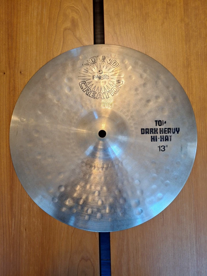 Paiste Sound Creation 13" Dark Heavy Hi-Hats Usado Muy Buen Estado Foto 3 de 4