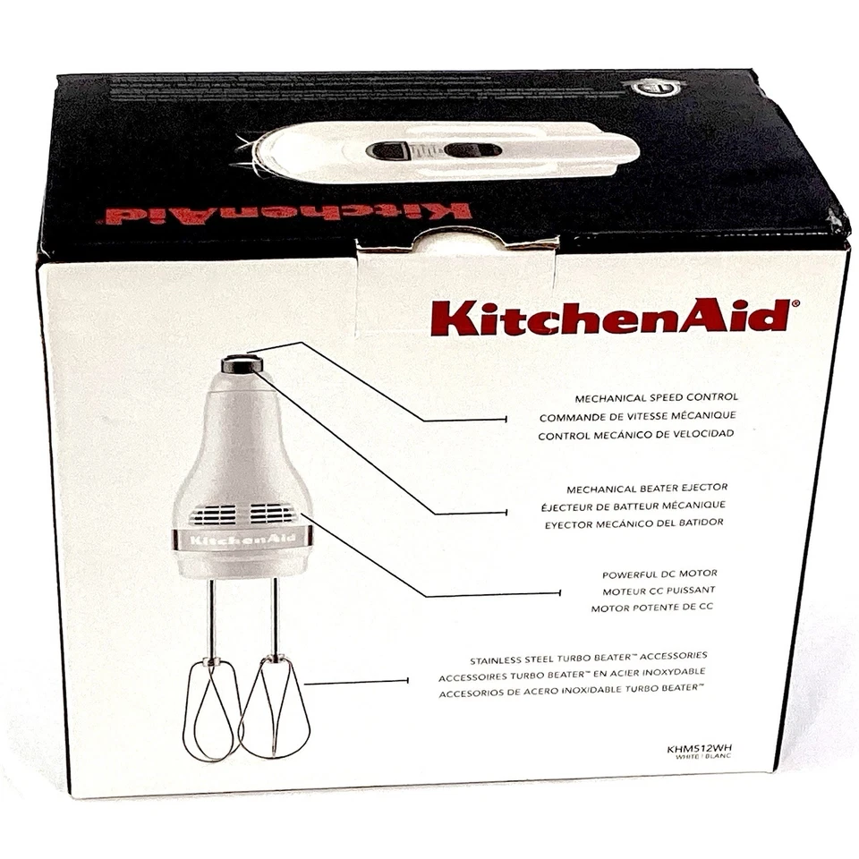 KitchenAid Ultra Power Batidora de Mano 5 Velocidades Color Blanco Nueva Foto 2 de 4