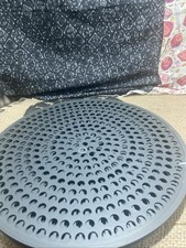 QTY 12 LloydPans Quik-Disks 10" Perforated Hard Coat Anodized Aluminum Pizza Dis