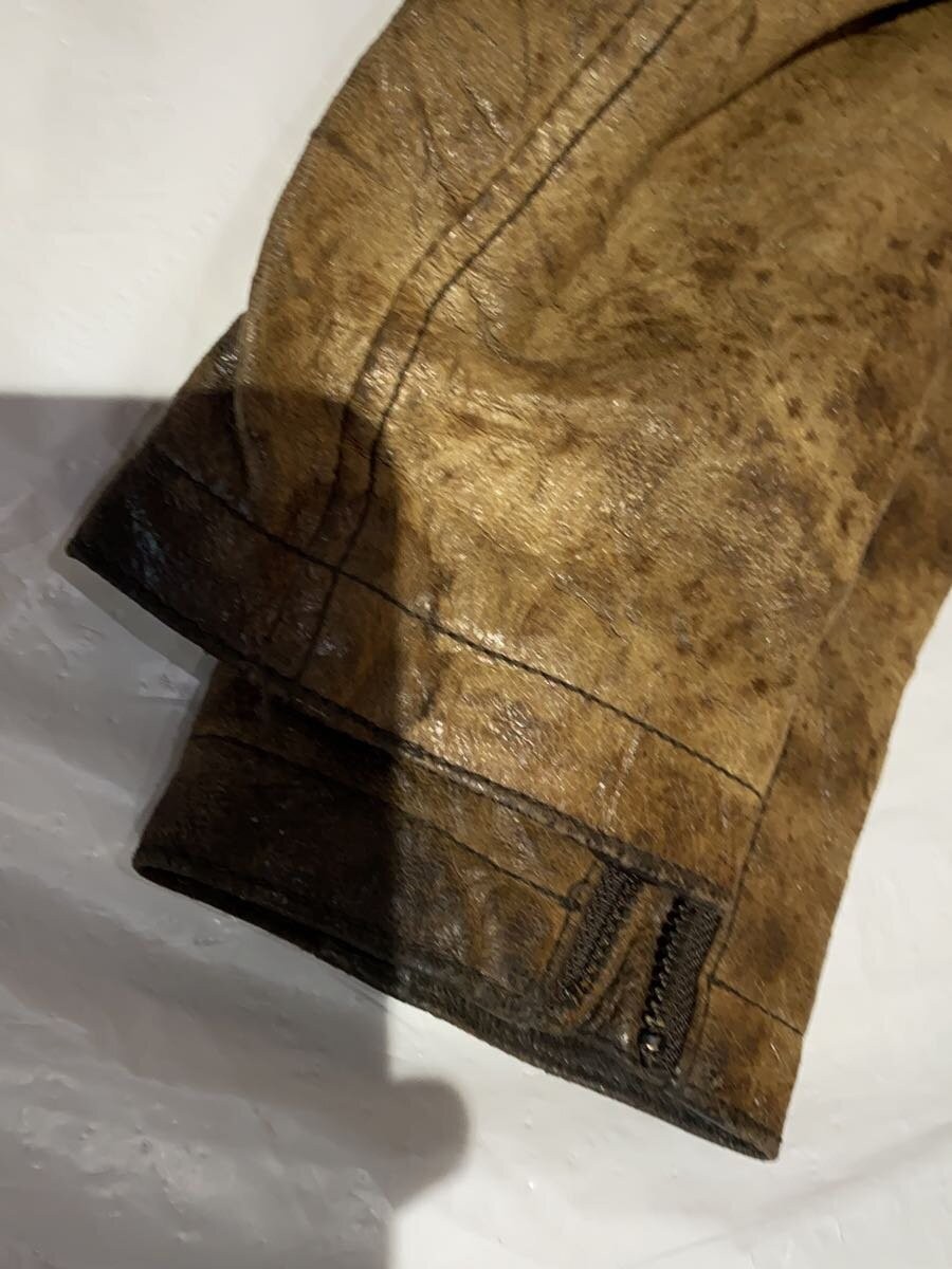 Tete Homme Zip Defect/Damaged Processing//Leather… - image 4