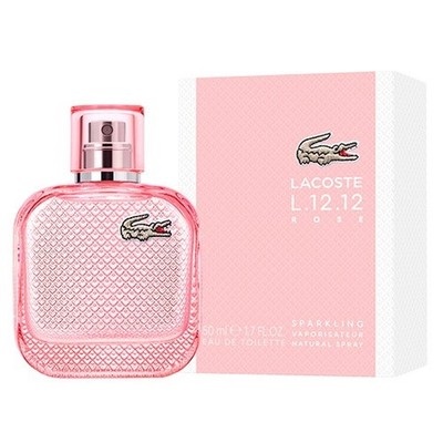 Lacoste L.12.12 Rose Sparkling 1.7 Oz Eau De Toilette Spray New In Box