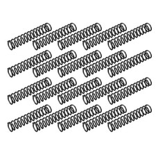 1.2mm Wire Dia 10mm Outer Diameter 50mm Long Compression Springs Black 20pcs