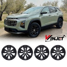 4 Packs 17in Lacquer Hubcaps For 2025-26 Chevrolet Equinox Lt Alloy Wheel Skins