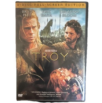 Troy DVD Full Screen 2-Disc Edition R Brad Pitt Eric Bana Orlando Bloom