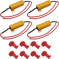 4Pcs 50W 6Ohm Load Resistors - Fix LED Bulb Fast Hyper Flash Turn Signal Blink E