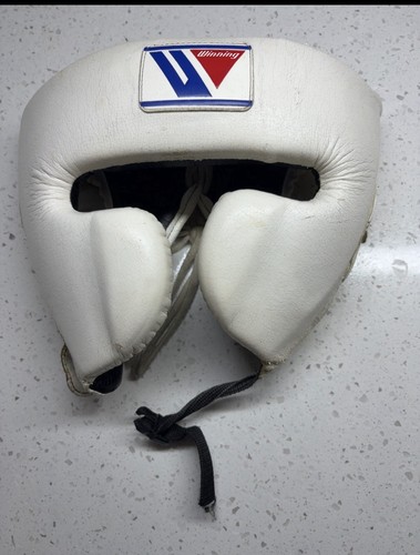 Winning FG-2900 Boxing Headgear White Large L Japan Face Saver Training Headgear