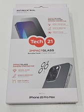 Iphone Tech 21 15 pro max Impact Glass Privacy Filter Screen & Camera Protector 