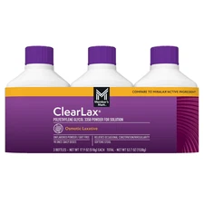 ClearLAX 17.9oz 3-Pack | PEG 3350 | Constipation Relief | Free Shipping