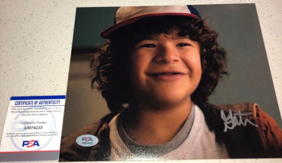 Gaten Matarazzo Stranger Things Dustin Signed 8x10 Photo PSA | eBay