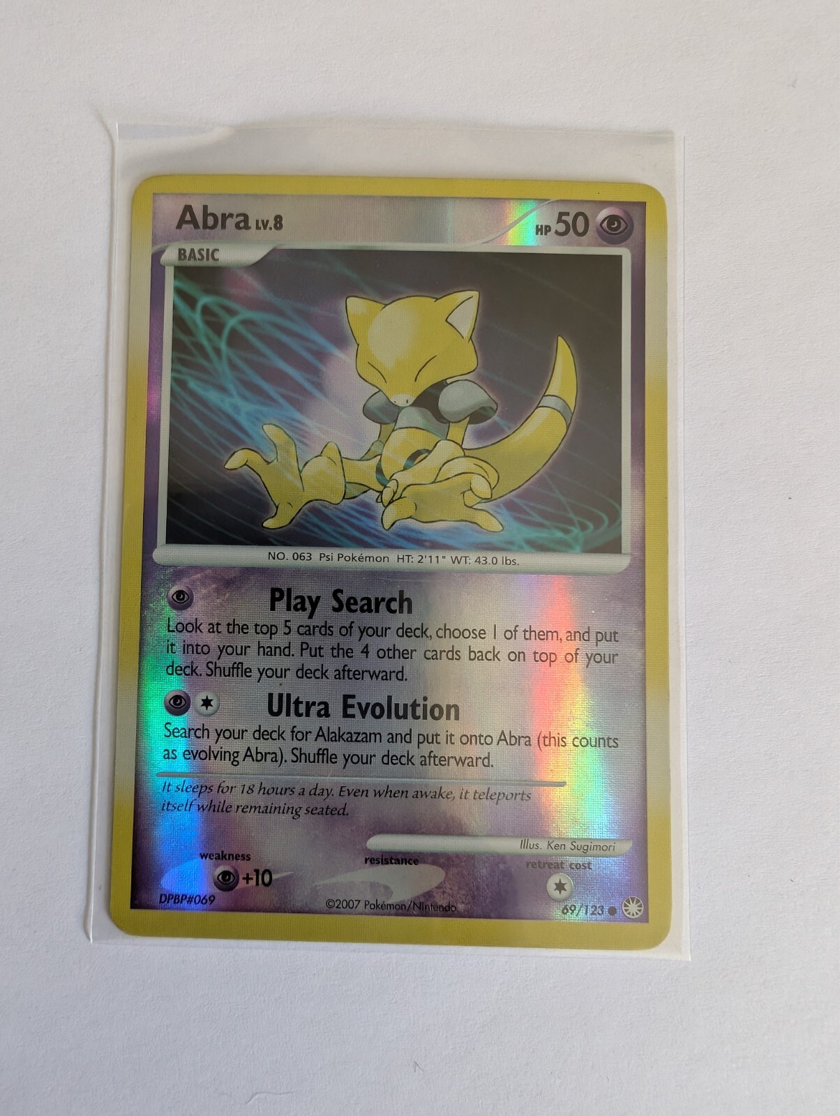 Abra 69/123 Mysterious Treasures Reverse Holo