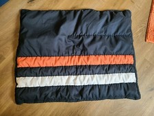 Pottery Barn Teen "Navy Blue w/White/Orange Stripes" Standard Quilt Pillow Sham