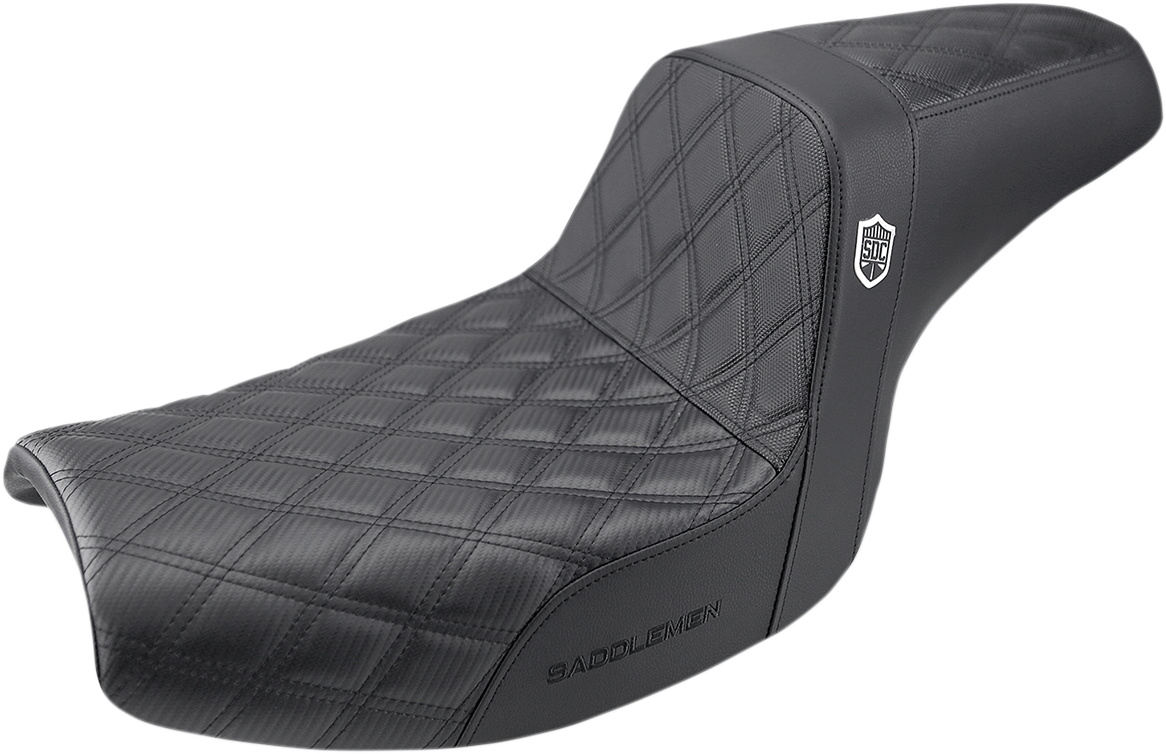 SDC Pro Series Seat Full Lattice Stitch/Lumbar Gripper Harley FXR