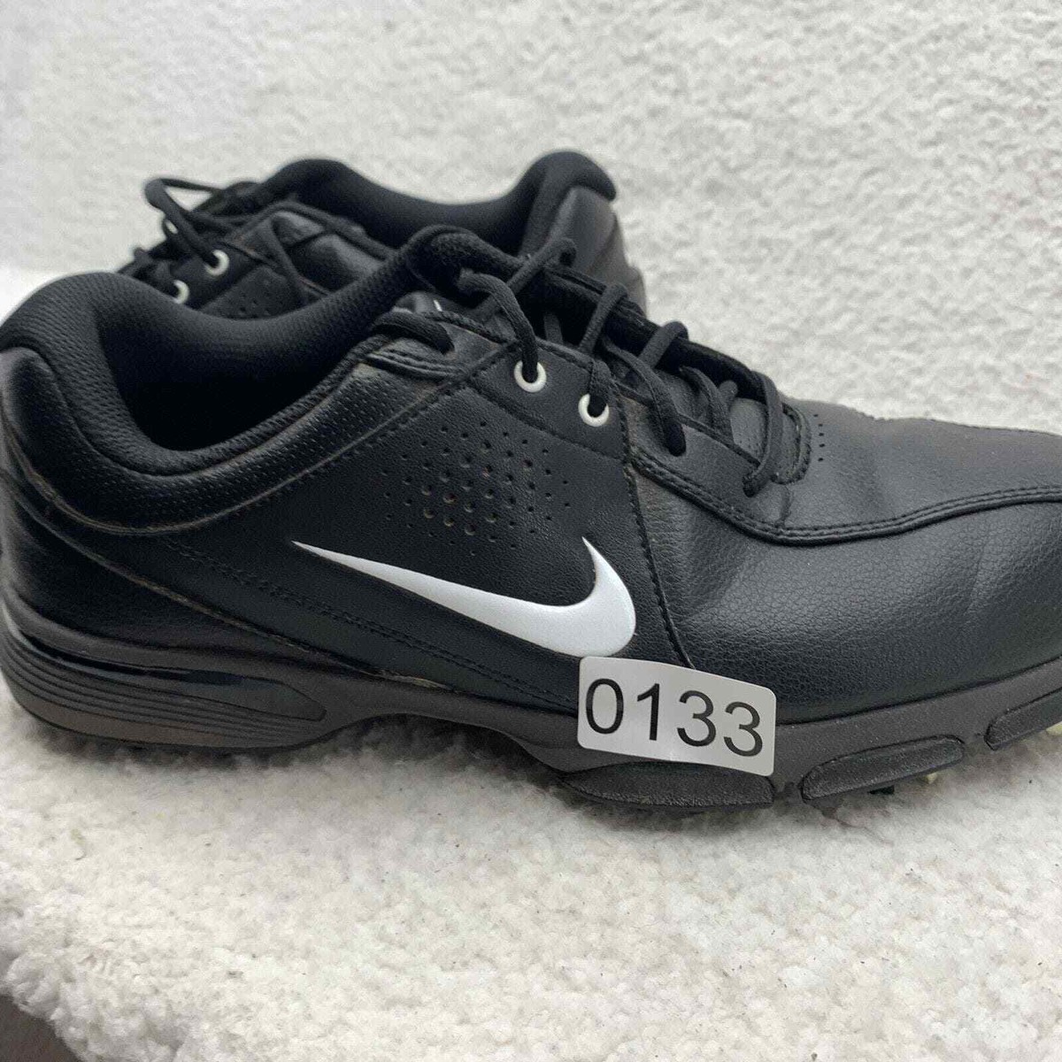 Nike Durasport III Golf Shoes Mens 8 Black Leather Soft