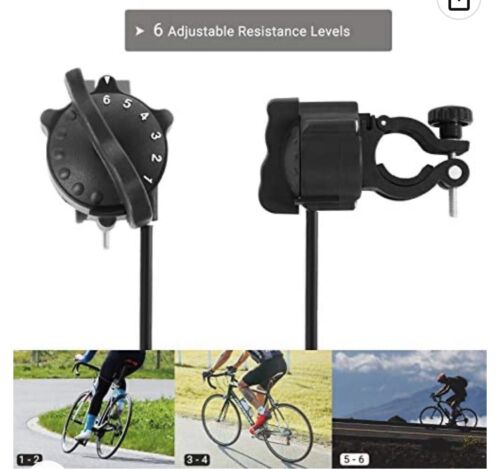 SONGMICS Bike Trainer Stand, Magnetic Bicycle Resist Noise Reduction - Black - Picture 2 of 10