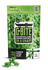 C-BITE Lime Green - 8-9mm fit on standard skinny 3' and 4' garden stakes 