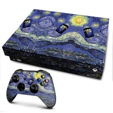 Xbox One X Console Skins Decal Wrap ONLY Tardis Starry Night